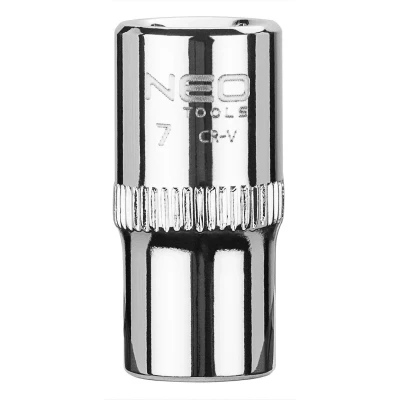 Image de NEO TOOLS 08 225 Clé à douille 1/4 3124 7 mm Acier chrome vanadium SuperLock
