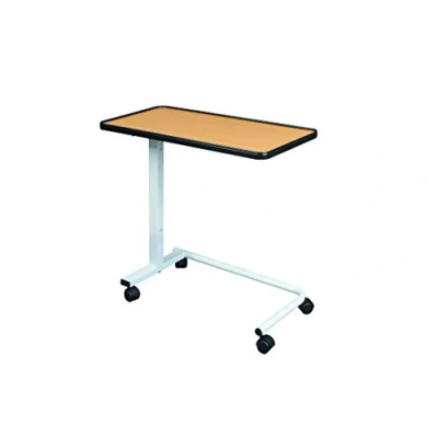 Image de Identités, Table de lit, Corfou, 1 Plateau, Idéal pour Lit et Fauteuil, Réglable d&#039;une Main, À roulettes, roulettes Freins, Personnes Alitées, Déjeuner, Plateau 76 x 38 cm