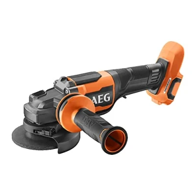 Image de AEG Meuleuse 115 mm 18V BRUSHLESS &quot;full security&quot;, 9000 tr/min, poignée antivibrations, interrupteur &quot;homme mort&quot;, démarrage progressif, frein de disque (sans batt. ni chargeur) BEWS18 115BLPX2 0