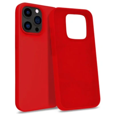 Image de MyGadget Coque Compatible avec Apple iPhone 13 Pro Max Case Protection Rigide Anti Choc Doublure Microfibre Rouge