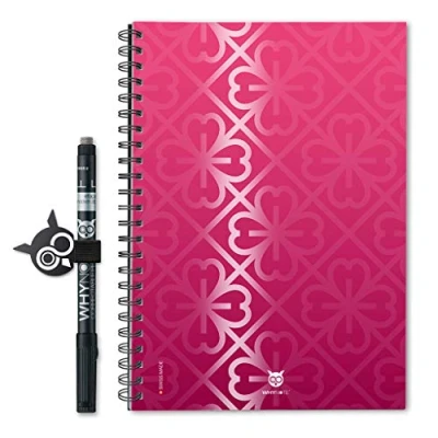 Image de Bloc note ECO A5 Whynote votre tableau blanc et son stylo effaçables dans un carnet de notes à emmener partout cahier effacable l’infini [cahier spirale, dessin]