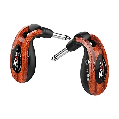 Image de Xvive U2 Wireless Digital Transmitter/Receiver System for Guitar, Bass and Other Instruments, Rechargeable, 2.4 GHz Redwood