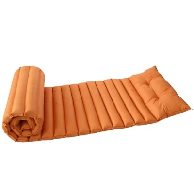 Image de Matelas pour Bain de Soleil, Orange, 180x60cm, avec Traitement déperlant et Anti UV, Collection Borneo
