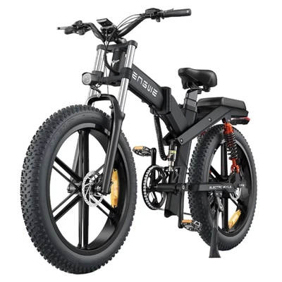 Image de Vélo électrique tout terrain pliable ENGWE X26 48V 29Ah double batterie 1000W Noir Neuf
