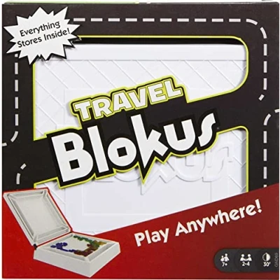 Image de Mattel Games Blokus édition Voyage, Version 2 Joueurs, Jeu de société et stratégie, GND69 Multicolore