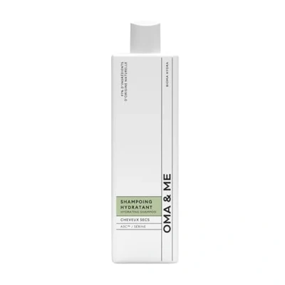Image de OMA &amp; ME Shampoing Hydratant Cheveux Secs Hydrate Dans la Durée et Nettoie en Douceur les Déshydratés Soin 91% d&#039;Ingrédients d&#039;Origine Naturelle, Fabriqué France 250ml
