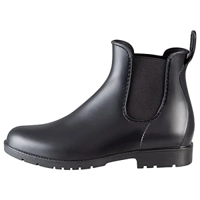 Image de PFIFF Bottes d&#039;équitation en PVC pour femme Noir Taille 34