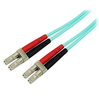 Image de StarTech.com Câble Fibre Optique Multimode de 10m LC/UPC à OM3, Zipcord Full Duplex 50/125µm, Réseaux 100G, LOMMF/VCSEL,