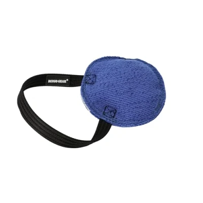 Image de Dingo Gear Jouet de Traction Berta en Forme Disque pour Entraînement à la Morsure, K9, IGP, Rapport, Obéissance, Sports Canins, Mordant Matériau Français avec 1 Poignée, Bleu (S00091)