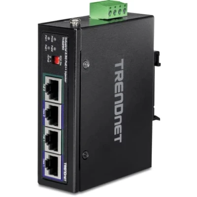 Image de TRENDnet TI IG290 Injecteur PoE++ Industriel 2 Ports 2,5 G 95 W, Prend en Charge IEEE 802.3af PoE, 802.3at PoE+ et 802.3bt PoE++, Non Compatible avec Les appareils PoE passifs