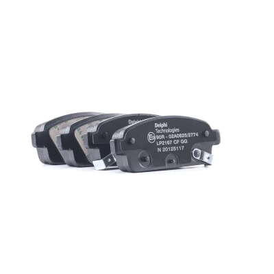 Image de DELPHI LP2167 Jeu de plaquettes frein avec indicateur d&#039;usure tôle anti bruit sans accessoires OPEL: Mokka / X, Astra J 5 portes