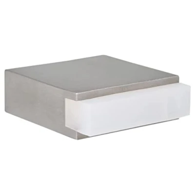 Image de EVI Herrajes Mini Butée De Porte Adhésive 35 x 14 mm Caoutchouc Blanc Carré Acier Inoxydabl Forte AdhéSion 100% fonctionnel Mod. 197/25x14 BAM