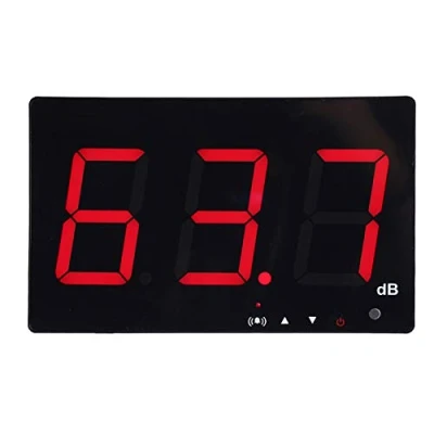 Image de Fdit Sonomètre Monté au Mur Numérique Decibel Meter Niveau Sonore Bruit Mètre Testeur Plage de Mesure 30 130dB, Précision 1.5dB avec Affichage LCD