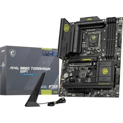 Image de MAG B860 Tomahawk WiFi Carte mère, ATX pour processeurs Intel Core Ultra (série 2), LGA 1851 Mémoire DDR5 (9200+MT/s OC), 1x PCIe 5.0, 1 x M.2 Gen5, 5G LAN, Wi FI 7