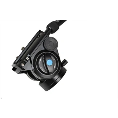 Image de Sirui VH 10 Rotule de caméra à Inclinaison Fluide en Aluminium avec Sabot Rapide 90 mm, Base Plate et Bras Ajustable Noir