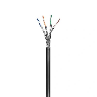 Image de Câble en vrac goobay 100 m SFTP, PiMF CAT 6 bloqué noir