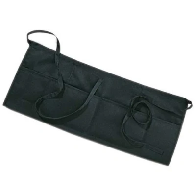 Image de Garcia de Pou Tablier court 3 poches 61 x 30 cm Polyester Noir Taille unique