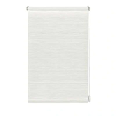 Image de GARDINIA Store Enrouleur à Coller ou Clipser avec Motifs Rayures Discrets, pour Lumière du Jour, Opaque, Kit de Montage Inclus, Décor EASYFIX, Blanc, 75 x 150 cm (LxH)
