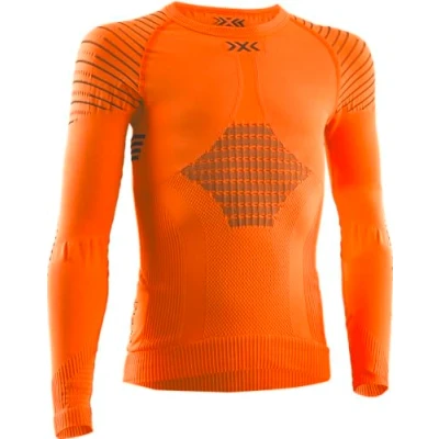 Image de X Bionic Invent 4.0 T Shirt Maillot de Compression Manches Longues Enfant Orange Taille 8 9