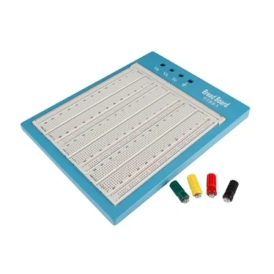 Image de Velleman Platine d&#039;expérimentation, sans Soudure, 2420 Contacts, Compatible avec Arduino, ABS, Gris