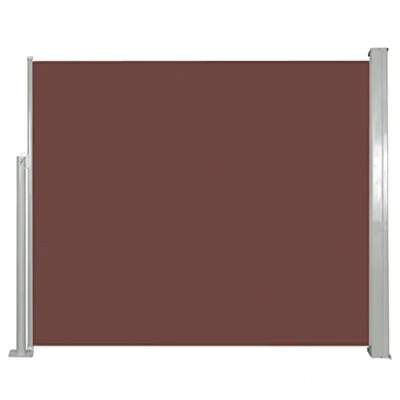 Image de VidaXL Auvent Latéral Rétractable 120x300cm Marron Brise vue Store Abri Balcon 45364