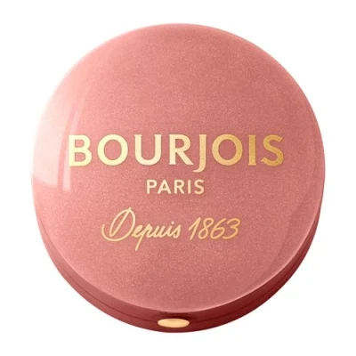 Image de BOURJOIS Boîte Ronde Blush 33 Lilas D&#039;or Piceau &amp; Miroir Intégré Technologie Fard Cuit Texture Fine Légère Facile À Estomper Parfum Gourmand