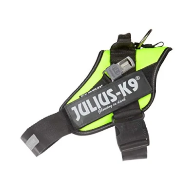 Image de Julius K9, IDC Harnais pour Chien Guide Aveugle sans poignée, Taille 1, Néon