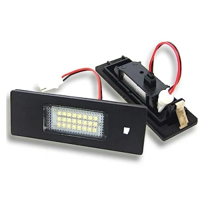 Image de VIGORFLYRUN PARTS LTD 2Pcs LED Lumière de Plaque d&#039;immatriculation, Canbus sans Erreur Blanc 6000K 18SMD pour E81 E87 E63 E64 E89 Z4 F20 F21 DXY88