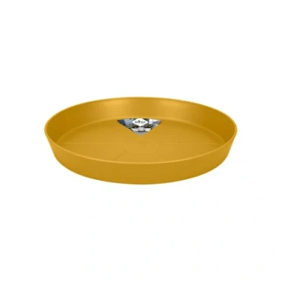 Image de Elho Loft Urban Soucoupe Ronde 21 pour Extérieur Ø 20.4 x H 2.9 cm Jaune/Jaune Miel