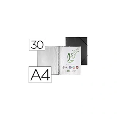 Image de Liderpapel Classeur 30 pochettes A4 Noir