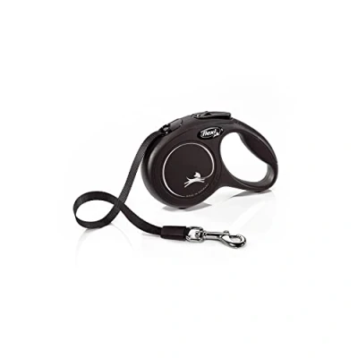 Image de Flexi New Classic Sangle Noir 3m XS