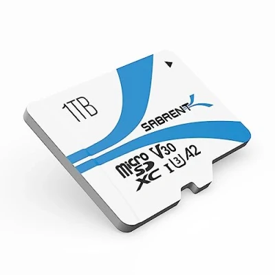 Image de SABRENT Carte SD 1To, Micro V30 A2, mémoire UHS I, Vitesse de Lecture 100Mo/s, W30Mo/s, Compatible avec Nintendo Switch, Dash cam, GoPro, Canon, Nikon, DJI Drone (SD MQ30 1TB)