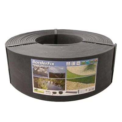 Image de Bordure de jardin en PVC recyclé Borderfix NATURE Epaisseur 7 mm H14 cm x 15 m