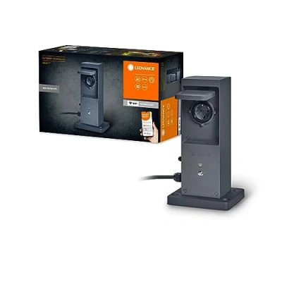 Image de LEDVANCE SMART+ WiFi Outdoor Terminal EU avec répéteur intégré et 2 prises, blanc, 230 V, étend la zone extérieure, liaison d&#039;appareils sans fil, contrôlable par application, garantie 3 ans, IP44