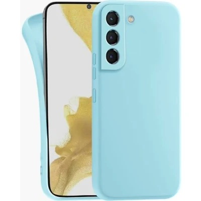Image de MyGadget Coque pour Samsung Galaxy S22 Case TPU Souple &amp; Soft Cover Protection Extra Fine Légère Étui Coloré Anti Choc et Rayures Bleu Clair