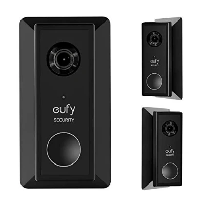 Image de UIQELYS Support mural pour sécurité eufy Sonnette vidéo sans fil (alimentée par batterie) Résolution HD 2K d&#039;angle réglable L35/R35 Plaque de montage Installation simple