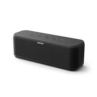 Image de Enceinte Bluetooth Portable Anker SoundCore Boost 20W avec Fonction BassUp, Haut Parleur autonomie de 12 Heures, étanche Indice IPX5, Technologie NFC, Microphone et Chargement USB