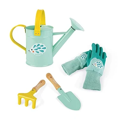 Image de Janod Happy Little Gardener Playset Jeu de jardinage pour enfants, Taille: One Size, Multi coloured