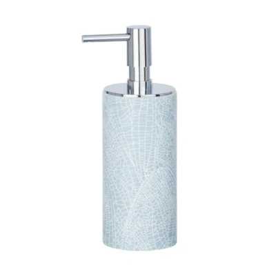 Image de WENKO Distributeur de savon Sky liquide Capacité: 0.14 l, Polyrésine, 6 x 17.5 7.5 cm, Bleu clair