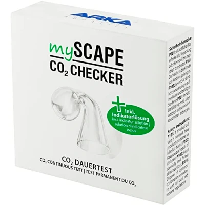 Image de ARKA mySCAPE CO2 Checker Test Permanent avec indicateur coloré INCL. 15 ML de Solution indicatrice Idéal pour Tout Aquarium d&#039;eau Douce Aquascaping