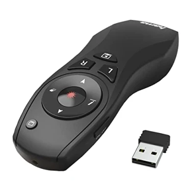 Image de Hama Présentateur laser sans fil &quot;X Pointer 6in1&quot; (pointeur pour présentation, stylo de contrôle, portée 15 mètres, commande intuitive) Noir/Rouge/Blanc