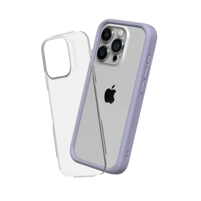 Image de RhinoShield Coque Compatible avec [iPhone 15 Pro] Mod NX Protection Fine Personnalisable Technologie d&#039;absorption des Chocs [sans BPA] Lavande