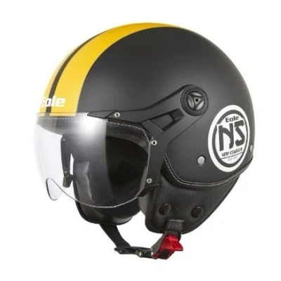Image de EOLE Casque Jet New Standard Noir &amp; Jaune