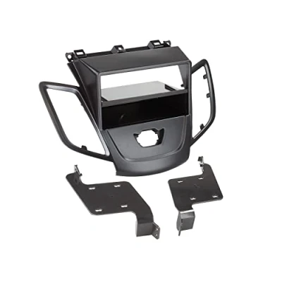Image de ACV Electronic Façade d&#039;autoradio double DIN avec compartiment de rangement pour Ford Fiesta à partir 2009 Noir