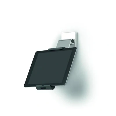 Image de Durable 893523 Support Mural pour Tablette (avec Bras de 7 13 Pouces, rotatif à 360 avec Système Antivol), Argent/Anthracite