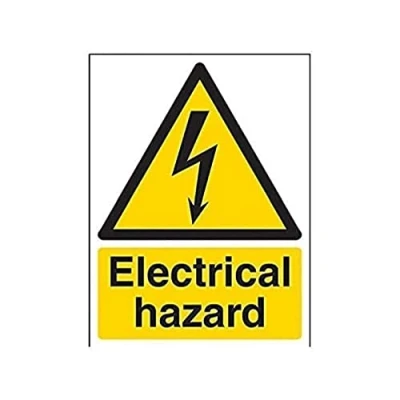 Image de vsafety Signes 68018 an s &quot;Danger électrique Avertisseur signe, autocollant, Portrait, 150 mm x 200 mm, noir/jaune