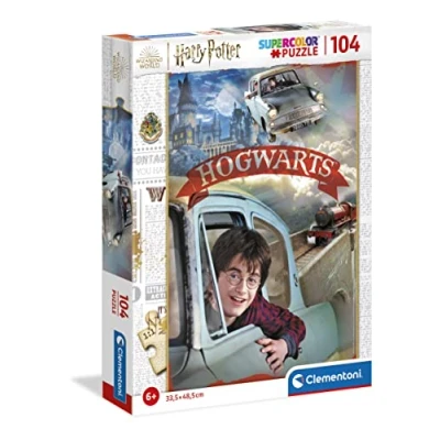 Image de Clementoni Does Not Apply Harry Potter Supercolor 104 pièces, 6 Ans Enfant, Puzzle Dessin animé fabriqué en Italie, 25724, Multicolore, Medium