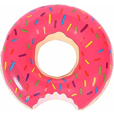 Image de Bouée Donut Rose Taille Adulte 120cm