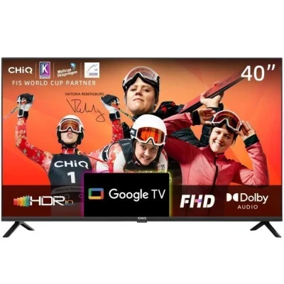 Image de CHIQ L40H7G 40 Pouces Smart TV, Full HD 1080P Slim Design Google Assistant, Chromecast intégré HDR10&amp;HLG, Dolby Audio Mode Vidéo Triple Tuner 2023
