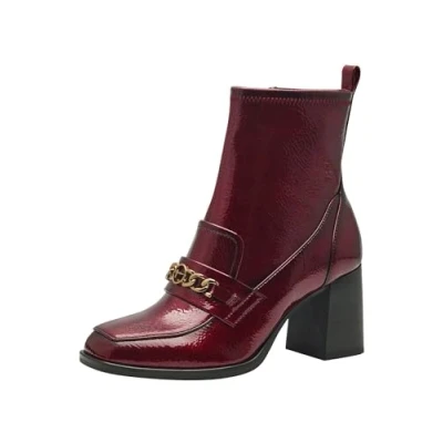 Image de Tamaris Bottines à talons hauts, Femme, Taille: 40, Merlot Matière synthétique